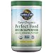 Garden of Life Raw Organic Perfect Food Green Superfood Juiced Greens Powder - Original Stevia-Free, 60 Servings (Packaging May Vary) - Non-GMO, Gluten Free, Vegan Whole Food Dietary Supplement
