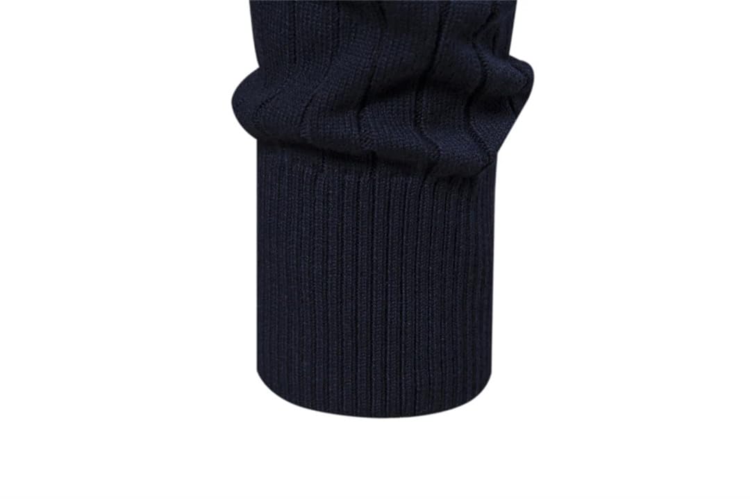 Disimlarl Autunno Zipper Pullover Maglioni per gli Uomini Caldo Inverno Mock Neck Cotone Maglione Lavorato