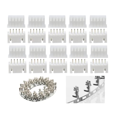 VUNIVERSUM Lot De 10 Paires (20 Pièces) 4S 5 Broches JST