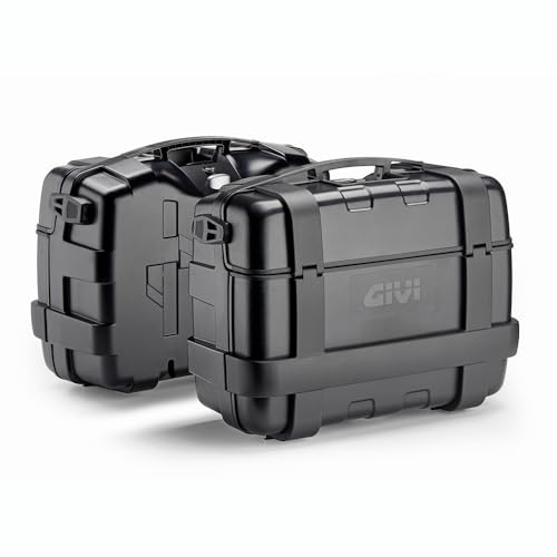 GIVI Trekker TRK33BBPACK2, Juego de 2 maletas laterales, 33 litros, negro
