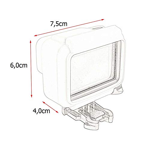 Capa Case Silicone Compatível com GoPro Hero 7 6 5 Black Uso Com Frame Montagem Cor Preto