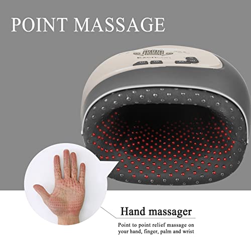Ezencon Hand Massager With Heat, Rechargeable Finger Massager With Compression & Heating, Cordless Hand Massager For Arthritis And Carpal Tunnel, Fingers Opening (Golden) #TOP2