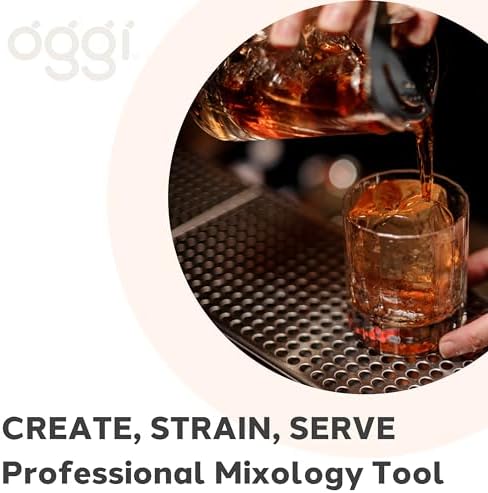 Oggi Stir Cocktail Set, 2-Piece, Clear/Stainless Steel