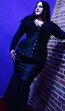 917 - Plus Size Faux Leather Pleated High Waist Maxi Mermaid Skirt