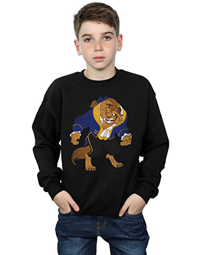 Image of Disney Boys Beauty And The Beast Classic Beast Sweatshirt 9-11 Years Black