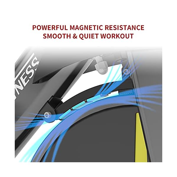 MBH-Fitness-Magnetic-Exercise-Bike-Stationary-Indoor-Cycling-Bike-for-Home-Gym-Use-Fitness-App-330Lbs-Weight-Capacity-Tablet-Holder-Bottle-Holder-Quiet-Cardio-Workout-Equipment MBH Fitness Magnetic Exercise Bike Stationary, Indoor Cycling Bike for Home Gym Use, Fitness App, 330Lbs Weight Capacity, Tablet Holder, Bottle Holder, Smooth Quiet Cardio Workout Equipment (Black)