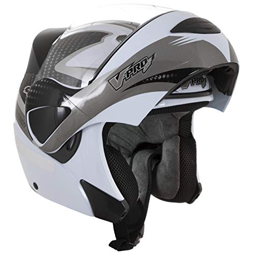 Pro Tork Capacete V-Pro Jet 2 CaRubroon 62 multicor (Branco/Cinza/Preto)