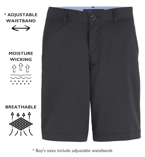 Tommy Hilfiger Boy's Performance Golf Shorts, Breathable, Kids School Uniform Clothes3