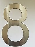 Fabricante de la chimenea (df-shopping) Número Casa/Números y ABC Numeral Cepillado Acero Inoxidable (8)