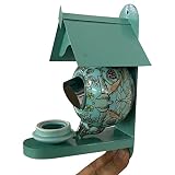 Teal Teapot Birdhouse and Feeder Weatherproof Country Hanging Birdhouse Outdoor Decorative Hummingbi