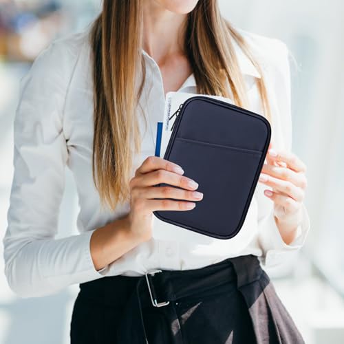 Image of HoYiXi Universal Sleeve Bag for 7-8 inch Tablet Fire HD 8 /Fire HD 8 Plus Compatible iPad mini (6th Gen) 8.3 inch 2021, iPad mini 5 /4 /3 /2 /1, Tab A8, 7 inch-8 inch inch Android Tablet Sleeve Case -Blue