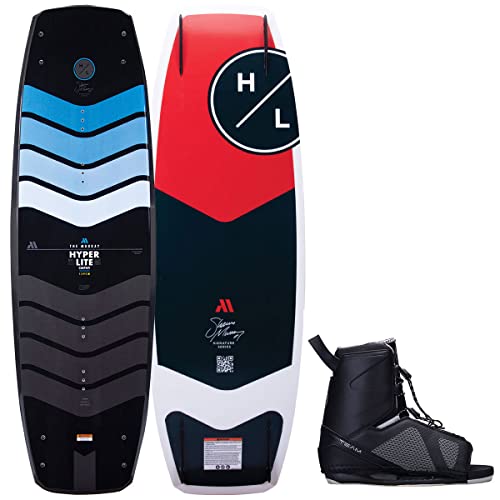 Hyperlite Murray Pro Mens Wakeboard 134 W/Team OT Bindings Black/Red 134cm/(7-10.5)