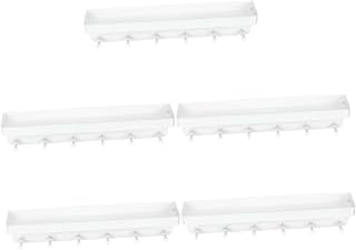 BESPORTBLE 5pcs Trophy Medal Holder Soccer Keychain Metal Storage Shelves Metal Keychain Trophy case Displaying Stand Trophy and Medal Display Shelf Stainless Steel White Medal Hanging Rack