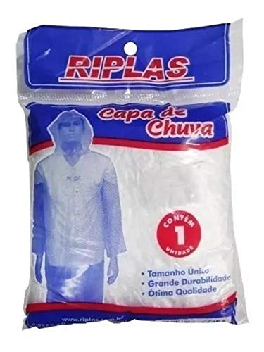 Kit 25 Capas de Chuva Descartável Transparente