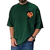 T Shirts for Men UK, Workout Short Sleeve T-Shirts Athletic Fit Moisture Wicking Sports Style T Shirts Funny Tshirt Grandad Linen Shirts Henley T Mens (4XL, Dark Green) #1