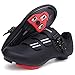 Cycling Shoes for Men Women Compatible with Peloton Bike Shimano SPD & Look ARC Delta for Indoor Spin Cycle Road Bike Shoes with Delta Cleats Pre-Installed, Black 8.5