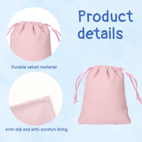 Trinkrittey 10 Stück Samtbeutel mit Kordelzug 10 x 8 cm Schmuckbeutel Samtsäckchen Bunt Geschenk Tasche Säckchen zum Befüllen für Schmuck Gunsten Ringe Hochzeiten Partys