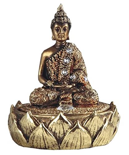George S. Chen Imports Figura decorativa tailandesa coleccionable (Buddha-Sitting, 88203GD)