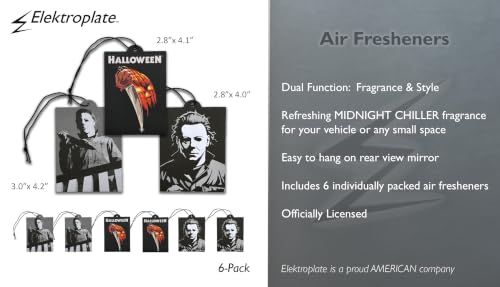 Image of Elektroplate Michael Myers Halloween Car Air Freshener Variety 6-Pack