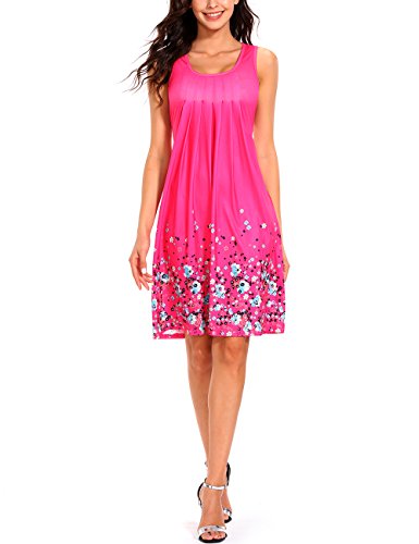 ISASSY Vestito da donna estivo, con stampa
