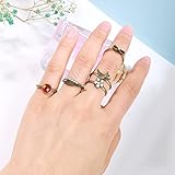 *Anillos multifuncionales, accesorios de moda para la decoración de los dedos, te hacen glamurosa. Ocasiones aplicables: Se puede llevar en todas las estaciones. Fiestas en la playa, vacaciones románticas, vestirse a diario, estilo bohemio, ropa francesa, etc. Llevarlos te convertirá en una reina de la moda y una chica encantadora y hermosa. Adecuado para la mayoría de las mujeres.