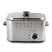 Professionelle Fritteuse, Edelstahl,Abnehmbar Friteuse Korb, 1200 Watt, 1.5 Liter