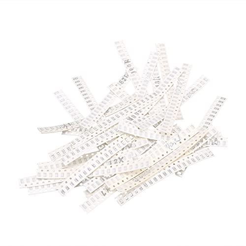 660 Pcs SMD Resistor Kit, Assorted SMD Resistors with 33 Values, Current Limiting and Safety Protection for Electronic Equipment, 1206 Size Mixed Metal Glass Glaze Resistors for Ci