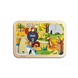 VORSTELLEN UND ENTDECKEN : Ihr Kind kann sich schöne Geschichten über die 7 Tiere ausdenken, die im Puzzle enthalten sind. Ideal, um seine Vorstellungskraft zu entwickeln und tolle Spiele zu gewährleisten. Die Teile aus Holz sind für kleine Hände geeignet und dienen gleichzeitig als Figuren.