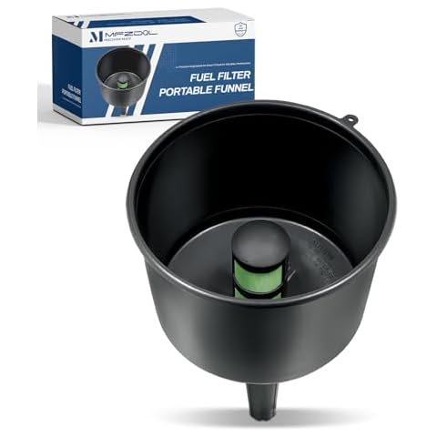 AF8CB Portable Fuel Filter Funnel, 8 GPM Conductive Gas Diesel Water Separator for Lawn Mower Tractor Generator Boat Power Tools Cover