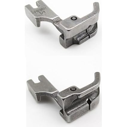 Combo P69RH-1/4 and P69LH-1/4 Presser Foot Right Side and Left Side DORI Piping Foot for Industrial Sewing Machine with HIGH Shank