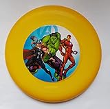 Frisbee Wurfscheibe Marvel mit 3 Motiven bedruckt - gelb - Ø ca. 23 cm