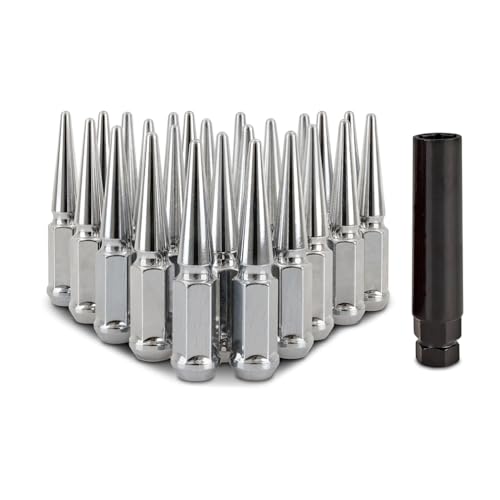 Mishimoto Spiked Lug Nuts, M14x1.5, 24-PC Set, Chrome by Mishimoto - Image 2