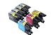 Produktbild 10 (2 vollständige SETS; 2 x Schwarz) kompatible Druckerpatronen von BROTHER LC1280 für BROTHER Drucker MFC J6710, J6510, J6910, J5910DW Drucker LC1280BK LC1280C LC1280M LC1280Y LC 985, Schwarz, CYAN, MAGENTA, YELLOW &geliefert von Delcomcomputers und Wantmoreink