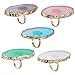 FOMIYES 5 pezzi Anelli Palette Unghie in Resina Agata per Miscelare Colori Manicure Professionale e Uso Domestico immagine