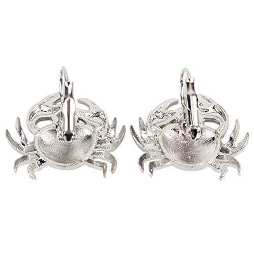 Duowei Unique Enamel Cute Crab Earrings French Clip Crab Earrings Jewelry Charms Gifts For Women Teens Girls (Red) #TOP4