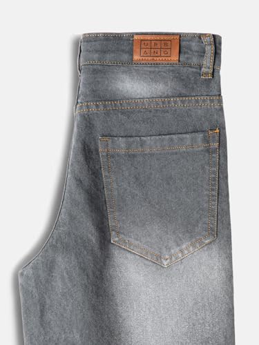 Image of Urbano Juniors Boy's Loose Baggy Fit Washed Denim Jeans Stretchable