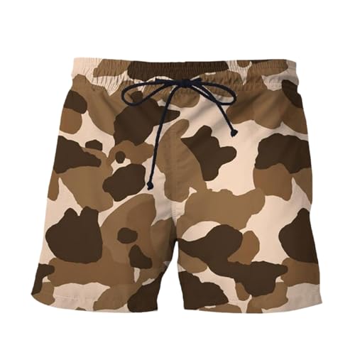 Short Cargo Camouflage Homme Pantalon Grande Taille Pants Décontracté