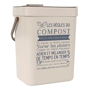 Je Cherche Une Idée poubelle compost 5 L avec accroche