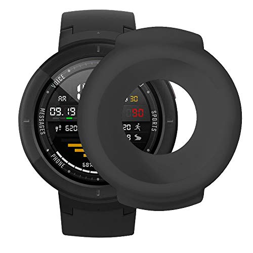 Case Bumper Protect compatível com HUAMI AMAZFIT VERGE - VERGE LITE - Nandos-Store (Preto)