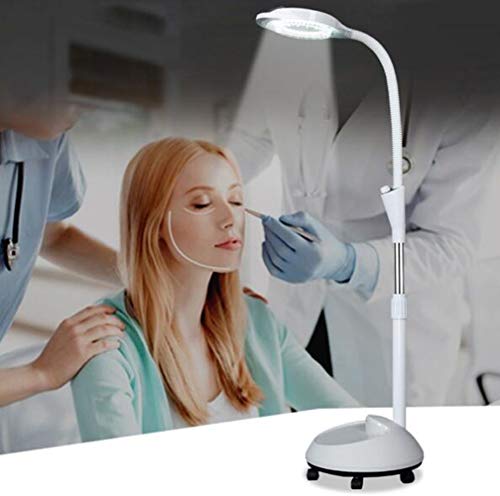 Lupen Lampe - Led-kaltlicht-t?towierungslampe Sch?nheitssalon-eiform Lupenleuchte Mit Standfu, Led Stehlampe Kosmetik Lampe Tageslichtlampe