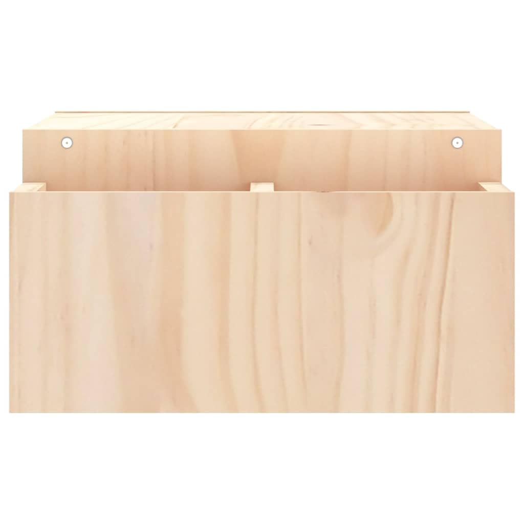 Supporto per monitor in legno di pino massiccio, supporto ergonomico da scrivania con 4 ripiani, 70 x 27,5 x 15 cm