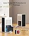 POOYUPPC Dehumidifier for Home, 95 OZ Water Tank, (1000 sq.ft) Dehumidifiers for Bathroom Bedroom Basement RV with Drain Hose, Auto Shut Off White