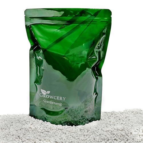 Growcery Premium Perlite for Plants (35mm Grade) Reusable Grip-Seal Bag | Aeration & Drainage for Houseplants Succulents & Seedlings | (1L)