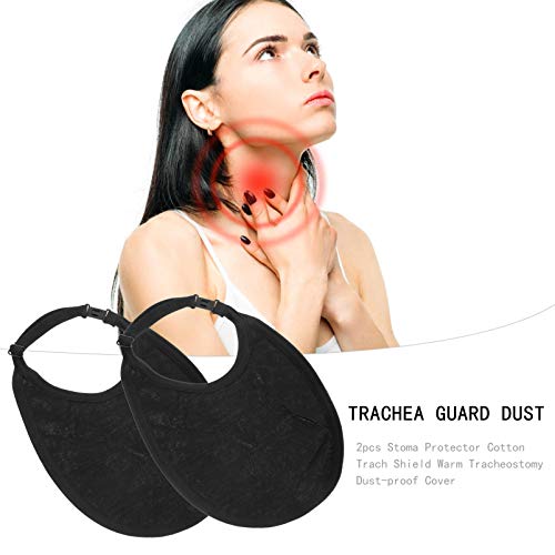 Heallily Beavorty 2Pcs Tracheostomy Dust Masks Tracheostomy Laryngeal Masks Air Sleeves Breathable Dust Masks Adjustable Neckbands Used For Laryngectomy And Tracheotom #TOP5