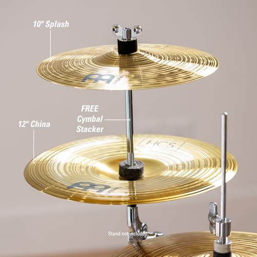 Meinl Cymbals HCS-FX HCS Cymbal Box Set Effects Pack with 10" Splash, 12" China, Plus a FREE Cymbal Stacker (VIDEO) - Image 2 thumbnail