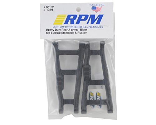 RPM 80242 Front & 80182 Rear Black A-Arms VXL XL5 Rustler & Stampede 2wd Includes CHICAGOLAND RC Coupon