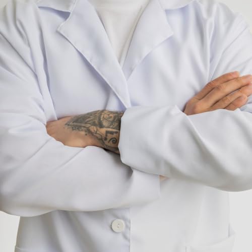 Jaleco Manga Longa Masculino Cor:Branco;Tamanho:P