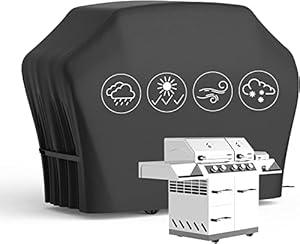 BBQ Cover Waterproof Heavy Duty Large BBQ Covers Large Heavy Duty Oxford Cloth Waterproof & Dust-proof Outdoor BBQ Grill Cover 170x61x117cm