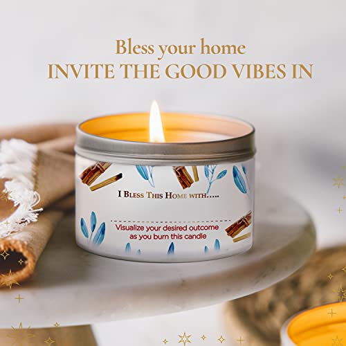 Magnificent 101 Home Blessing Aromatherapy Candle For Love And Laughter - Sage, Bergamot, Sandalwood Scented Natural Soybean Wax Tin Candle For Purification And Chakra Healing Under $20 #TOP4