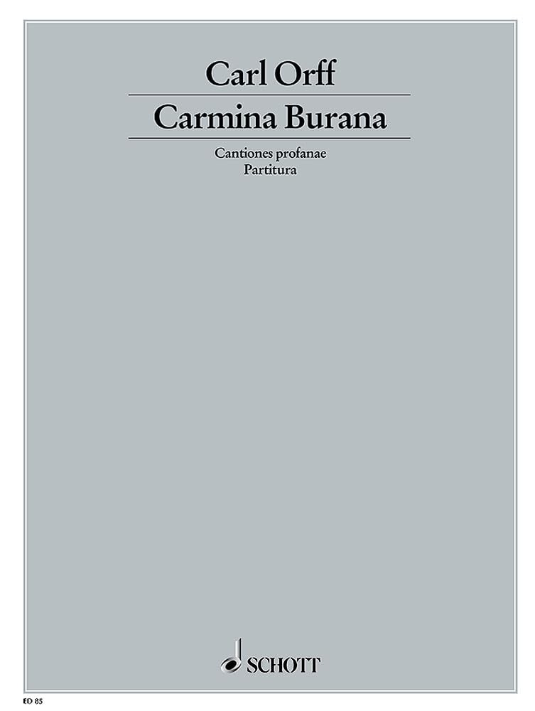 Schott Carmina Burana: Cantiones profanae – Dirigierpartitur